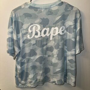 Bape Light Blue Camo Tee